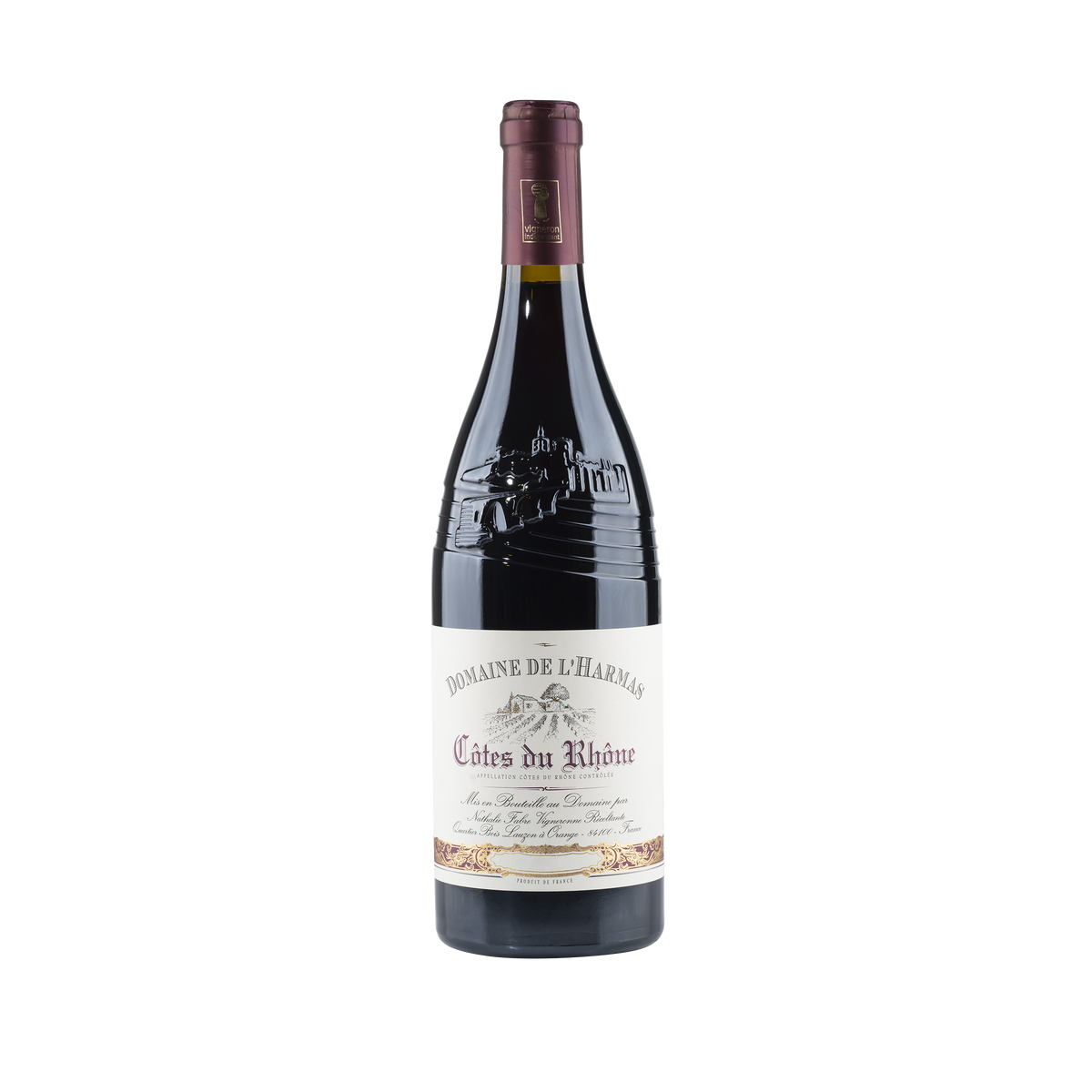 Domaine de L'Harmas Cotes du Rhone 2021 Bottle Front