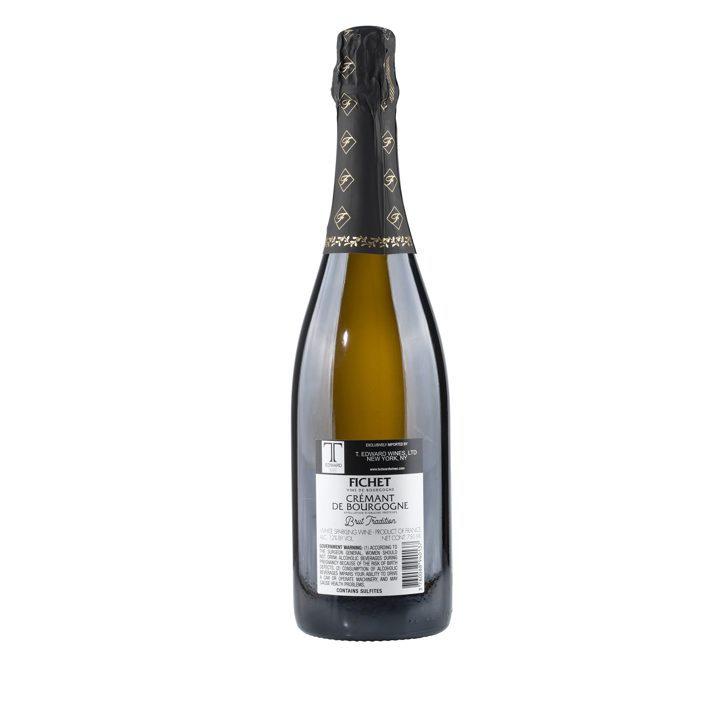Cremant de Bourgogne Brut NV Bottle Back