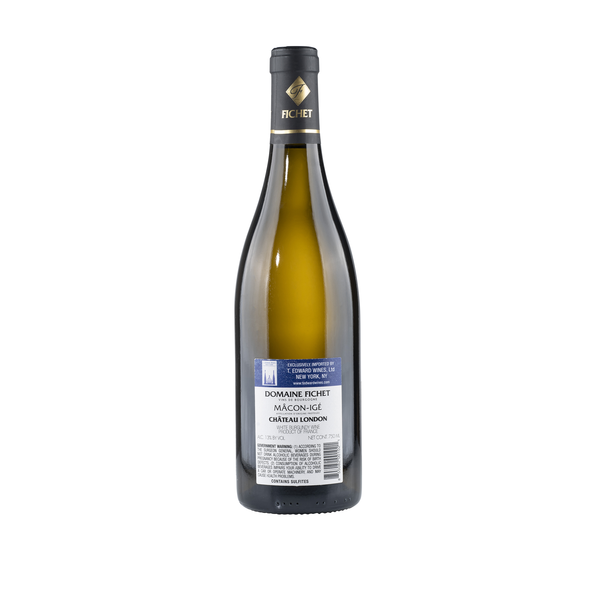 Macon-Ige "Chateau London" 2022 Bottle Back