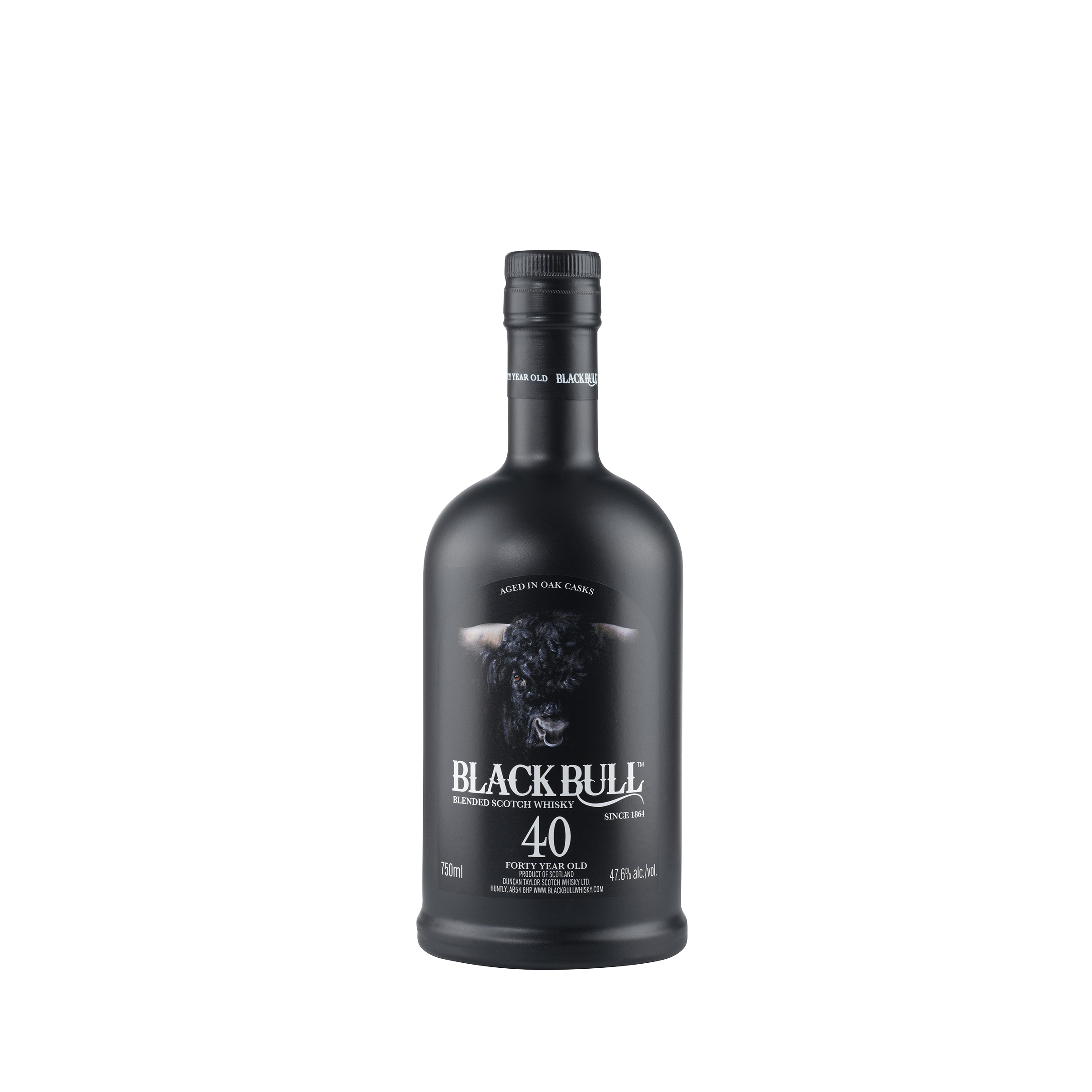 Black Bull 40 Year Old Blended Scotch Whisky NV Bottle Front