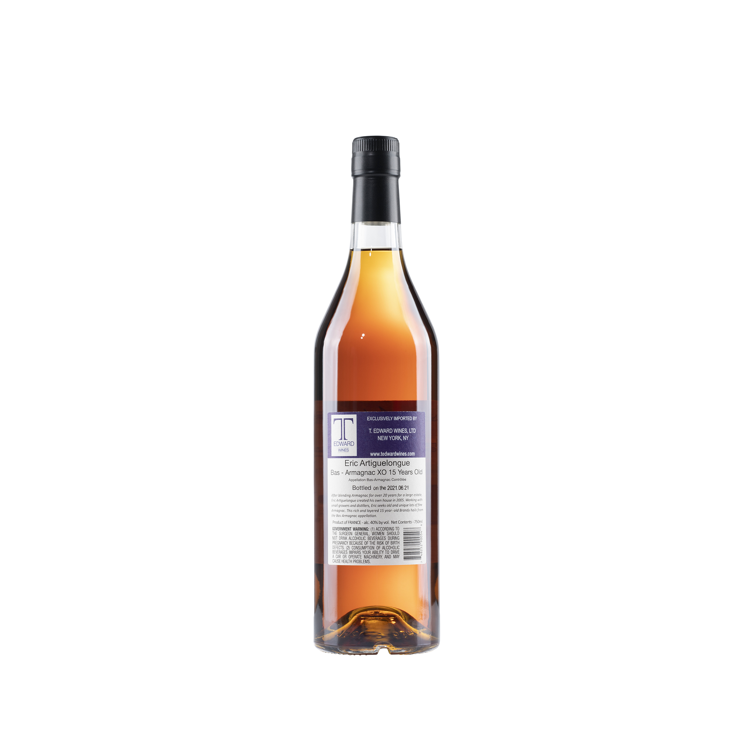 Armagnac XO 15 Years Old NV Product Shot