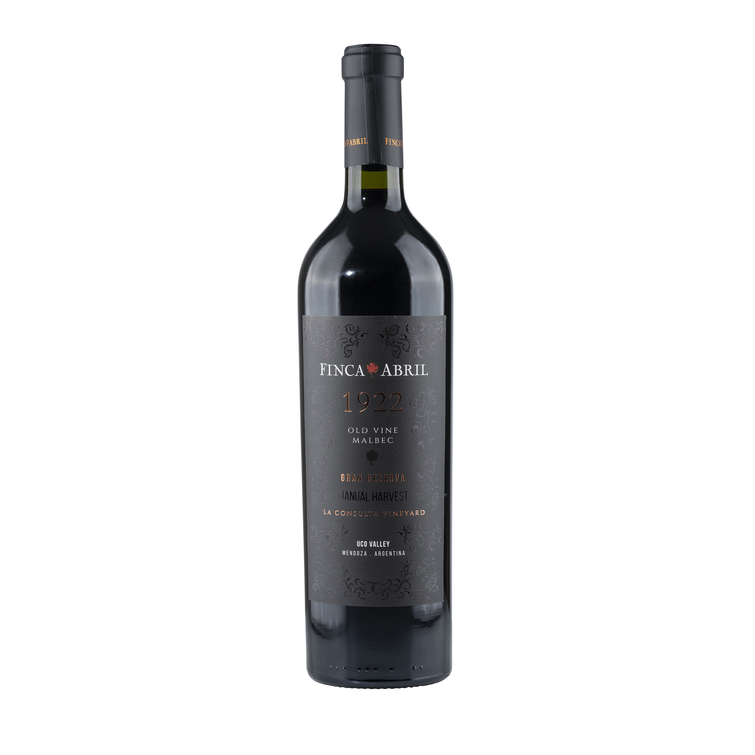 Malbec "1922" Valle de Uco 2018 Bottle Front