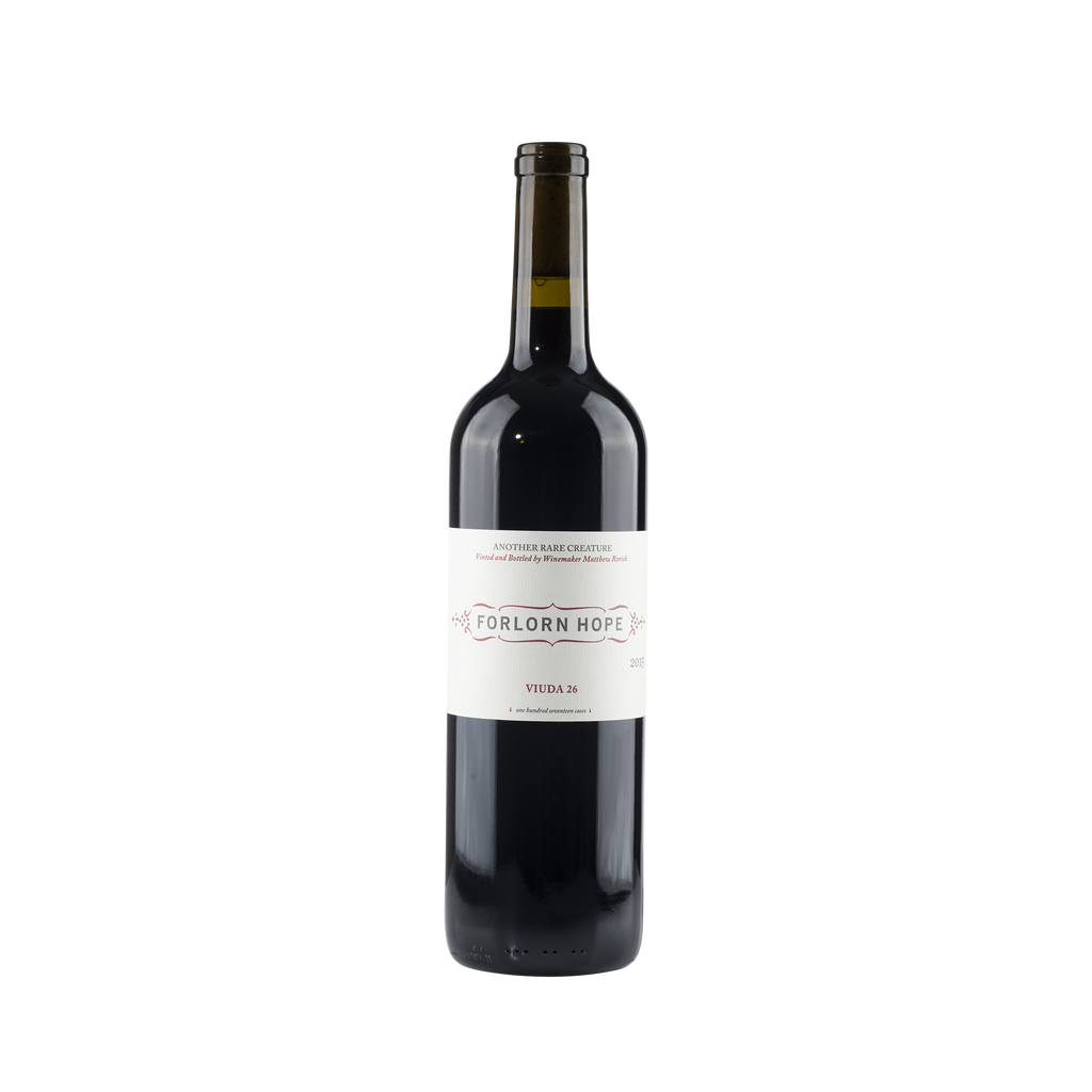 Viuda 26' Rorick Heritage Vineyard 2015 Bottle Front