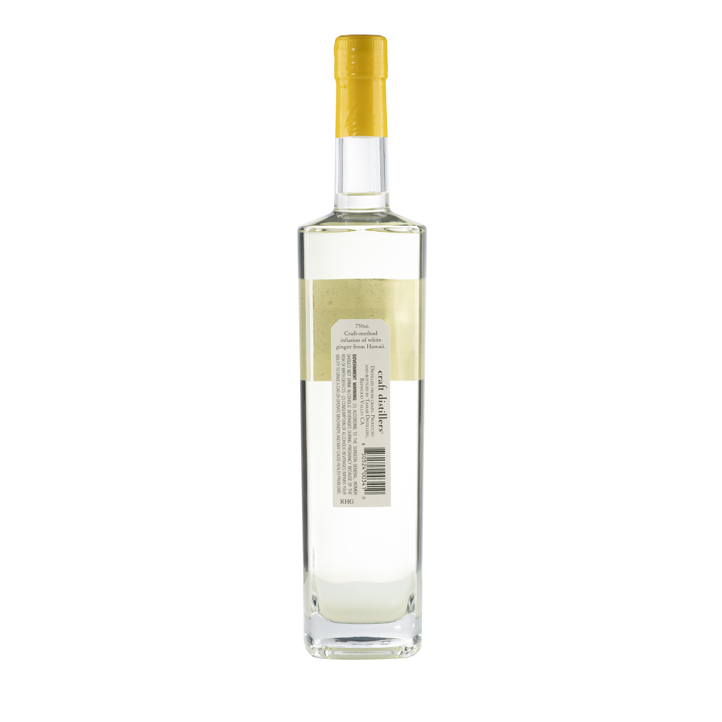 Hawaiian Ginger Gin NV Bottle Back