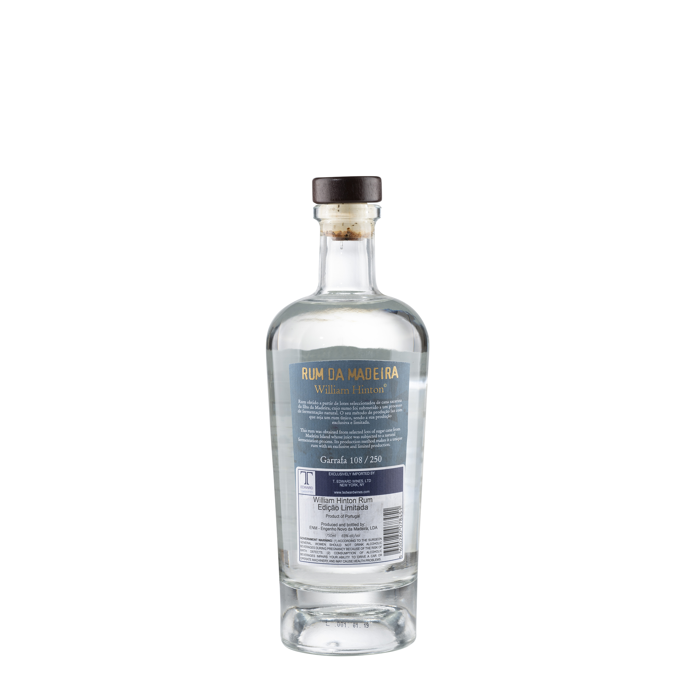 Edicao Limitada Rum Agricola da Madeira Bottle Back