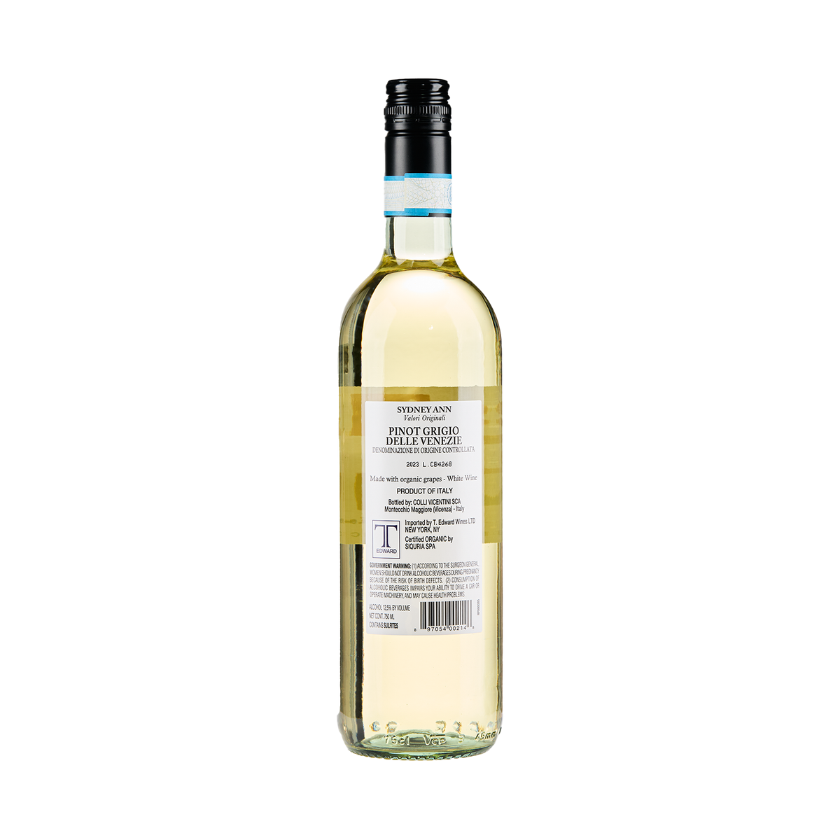Sydney Ann Pinot Grigio del Veneto 'Organic' | T. Edward Wines
