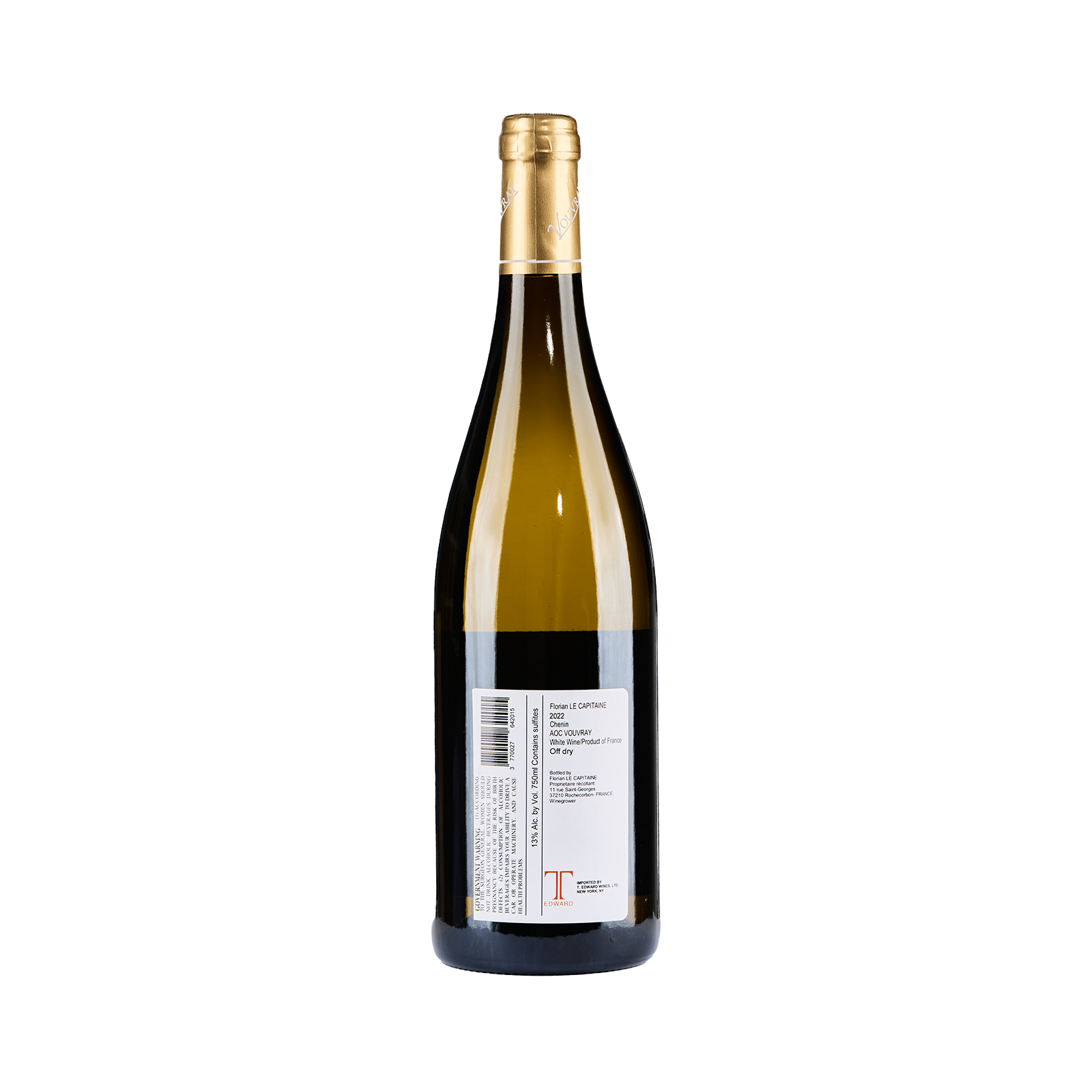 Florian Le Capitaine Vouvray 'Les Aumones-Tendre'