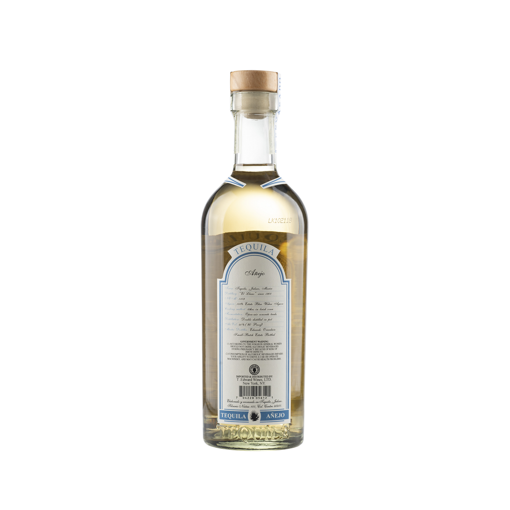 Artesanal Suave 100% de Agave Tequila Anejo Bottle Back