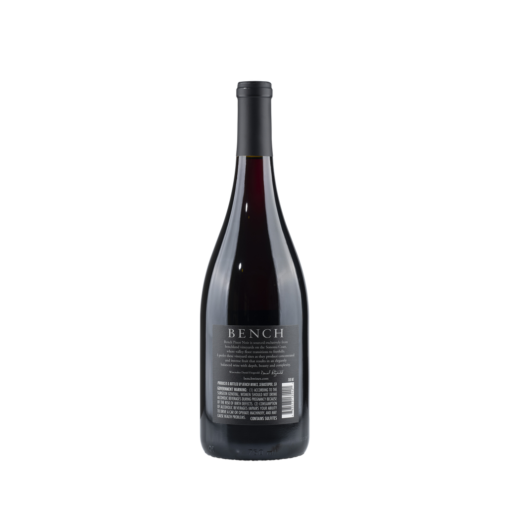 Pinot Noir Sonoma Coast 2019 Bottle Back