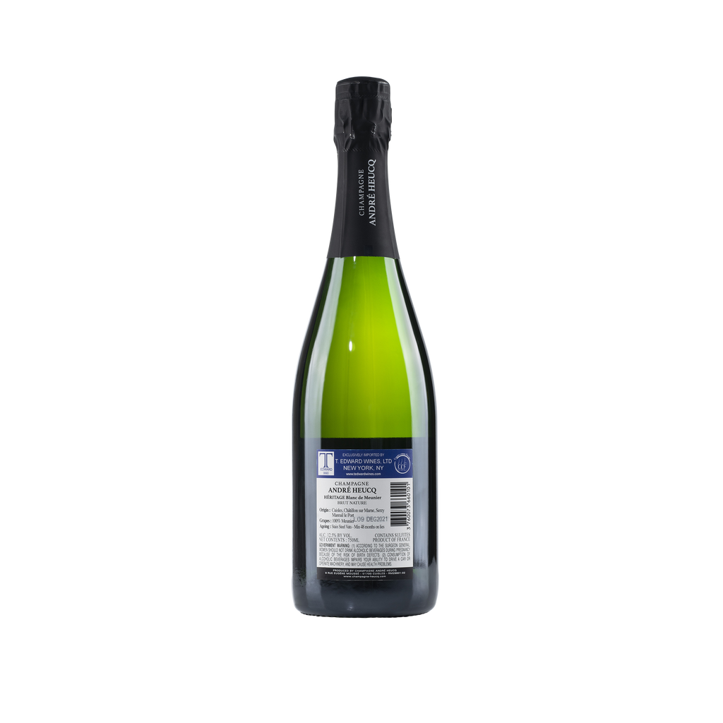 Blanc de Meunier Brut Nature  NV Bottle Back