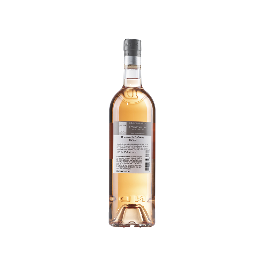 Bandol Rose 2022 Bottle Back