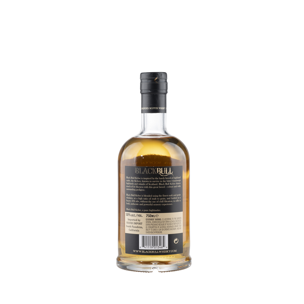 Black Bull Kyloe Blended Scotch Whisky NV Bottle Back