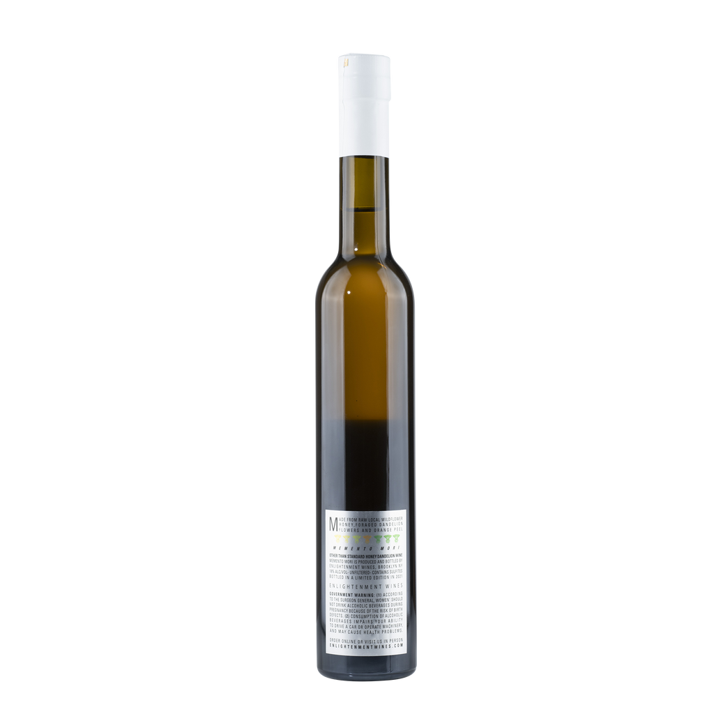 Memento Mori' Dandelion Mead 2022 Bottle Back