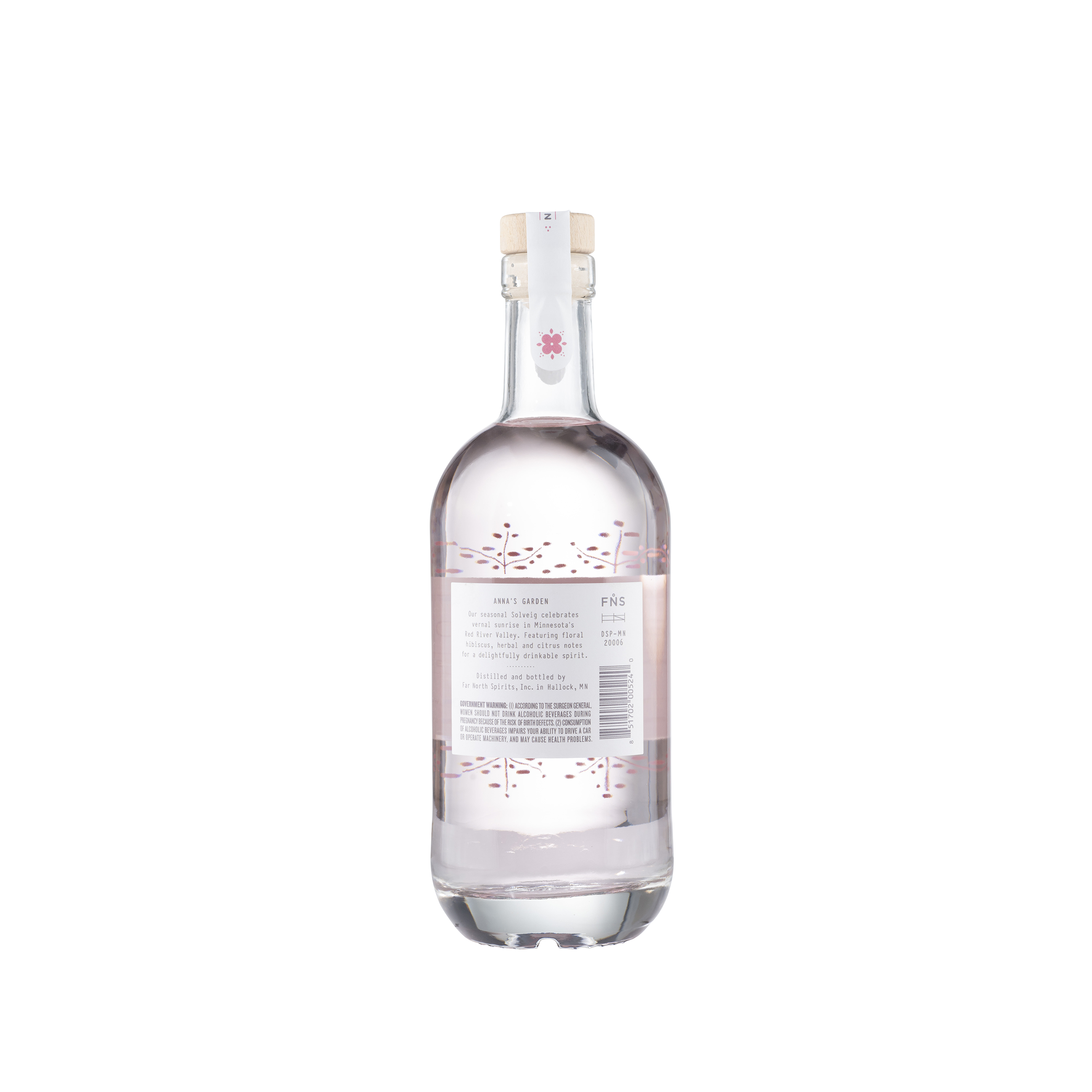 Anna's Garden Gin NV Bottle Back
