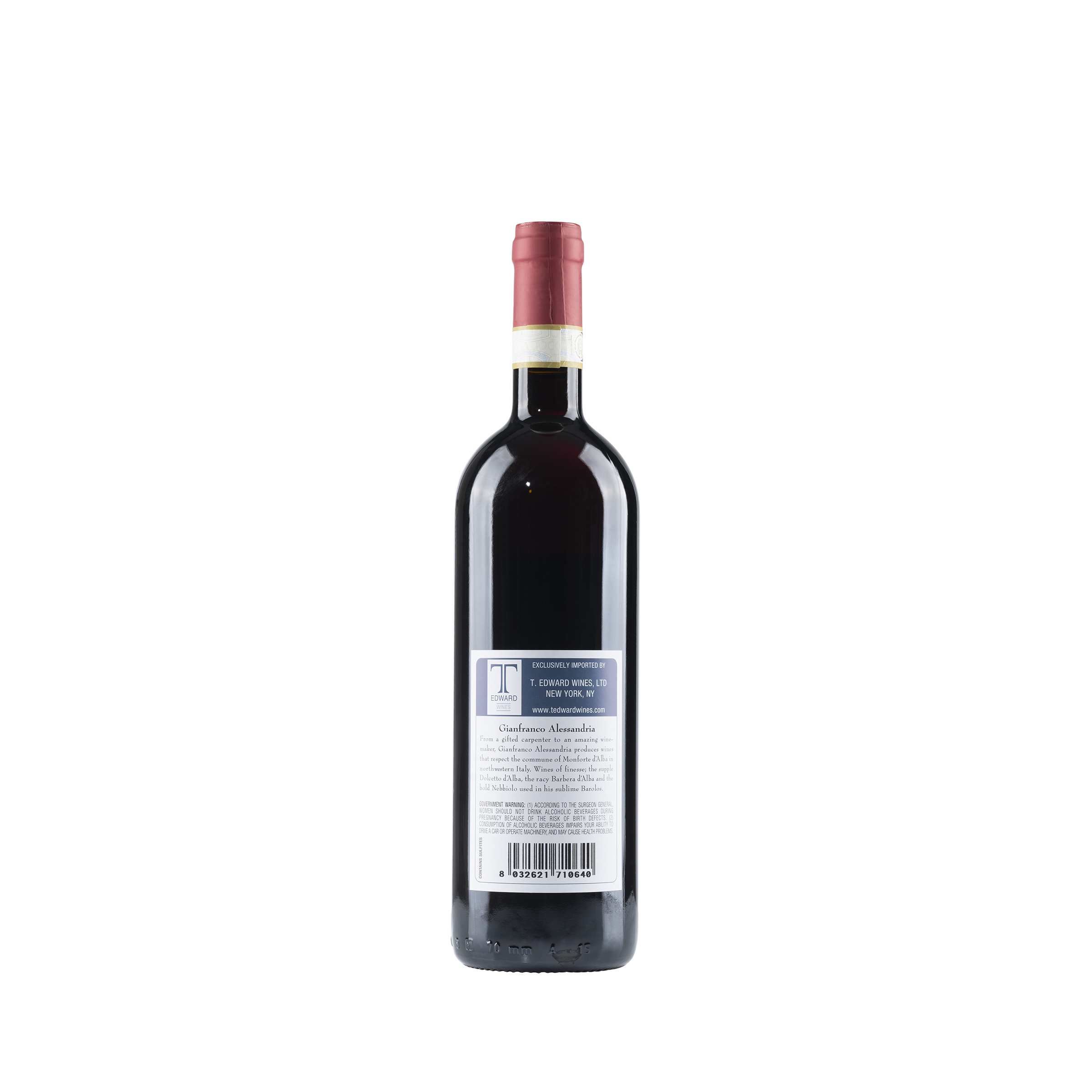 Barolo DOCG 2019 Bottle Back