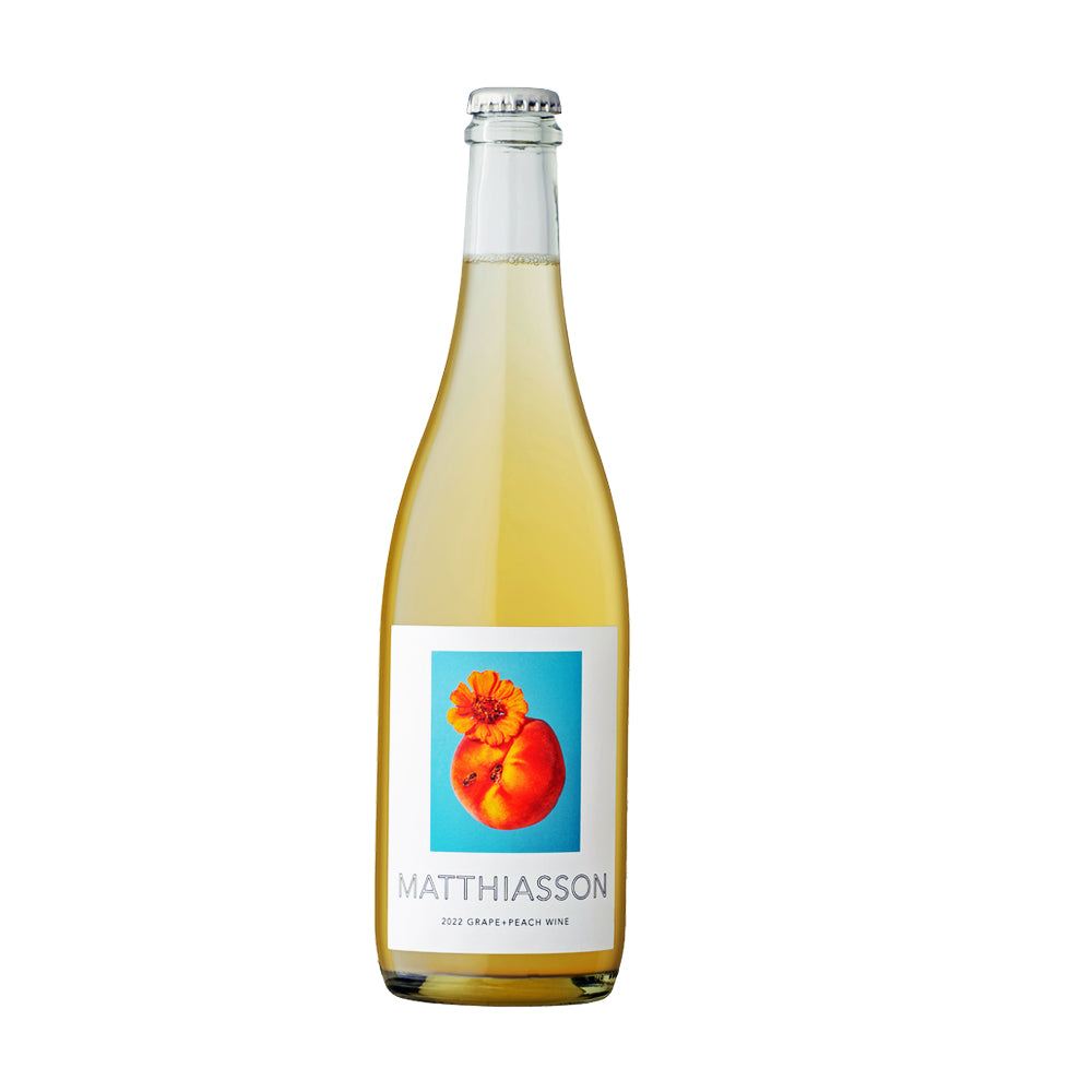 Lightly Sparkling  Grape Peach Wine  2022 Product Shot