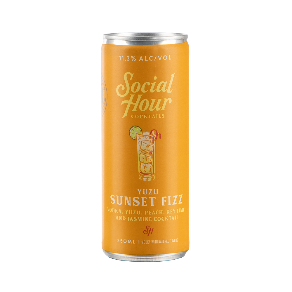 Social Hour Yuzu Sunset Fizz 24x250ML