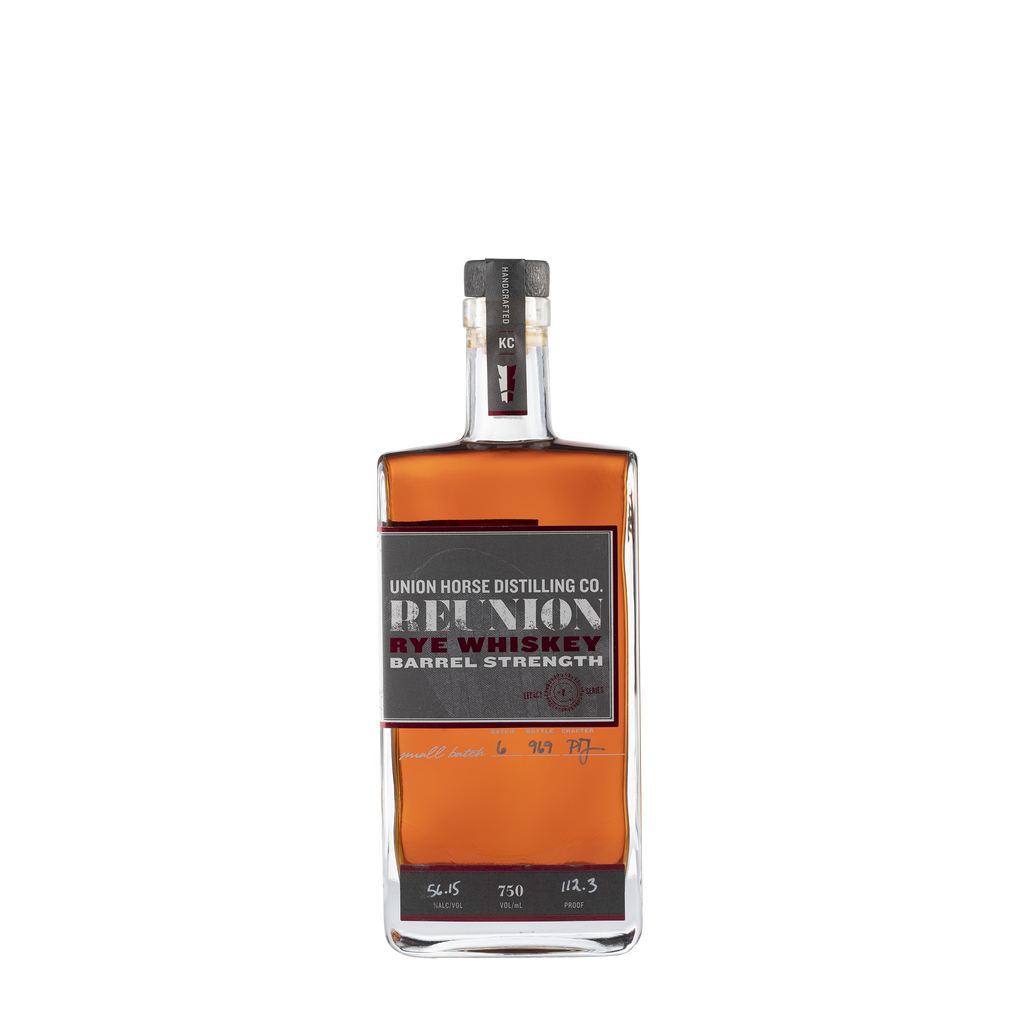 Distilling Co. Barrel Strength Reunion Rye Whisk NV Bottle Front