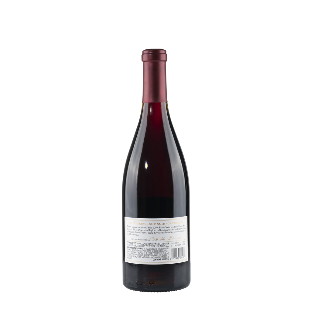 Pinot Noir Carneros 2019 Bottle Back